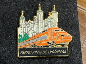 a PINS PIN ENAMEL TRAIN TGV PINS SUR PINS BALLARD N° DORE ET ARGENT - Picture 1 of 1