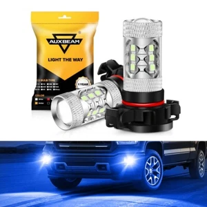AUXBEAM 5202 LED Fog Light 50W 8000K Ice Blue Bulb For Chevy Avalanche 2007-2013 - Picture 1 of 12