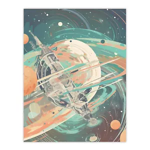 Futuristic Abstract Galactic Outer Space By David Bain Art Poster Print Picture - Picture 1 of 26