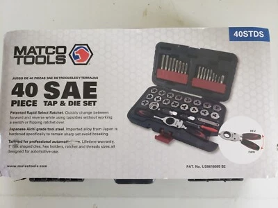 Juego de grifos y troqueles Matco Tools 40 piezas SAE Foto 1 de 4