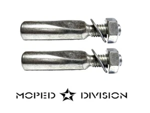 UNIVERSAL 9MM MOPED PEDAL ARM COTTER / SAFETY PIN SET only fits 9mm pedal arms - Bild 1 von 1