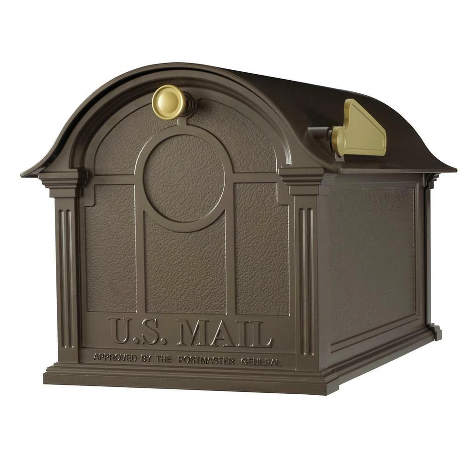 Whitehall Products Mailbox Bronze Cast Aluminum Large Cap. All Weather Coating - Image 1 of 1