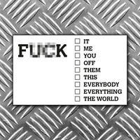 F**K...... LIST CAR STICKER FUNNY PROFANE 85MM X 55MM