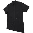 Pet Grooming Smock with Full Zipper and Short Sleeves