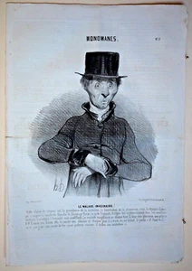 Original Honore DAUMIER lithograph, Le Charivari, 1840s, 14 3/4" x 10 1/4"   127 - Picture 1 of 1