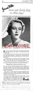 Advert POND'S Cold & Vanishing Creams 1937 'Lady Oranmore & Browne' Print Ad 120 - Foto 1 di 1