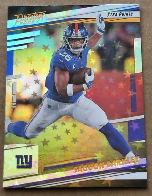 2022 Panini Prestige Xtra Points Astral #217 Saquon Barkley New York Giants  - Image 1 of 2