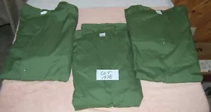 3 Sets 5XL 5 XL 5-XL Hospital Scrubs Pants & Long Sleeve Shirt 5XL Unisex Green - Picture 1 of 3
