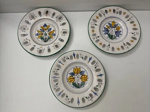 Vintage Ungarn Keramik Haban Keramia 3 Keramik Handarbeit Floral Dekorative Schalen 8" - Bild 1 von 12