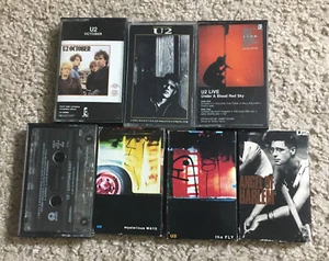 U2 Cassette Lot Of 7 - 4 Albums 3 Singles - Picture 1 of 8