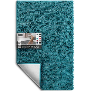 Soft Chenille Large Bath Rug, Machine Washable, Non-Slip Absorbent Bath Mat Rug - Picture 1 of 78