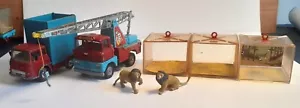 VINTAGE CORGI - CHIPPERFIELDS SCAMMELL CRANE - BEDFORD TRACTOR UNIT - CAGES/CATS - Imagen 1 de 15