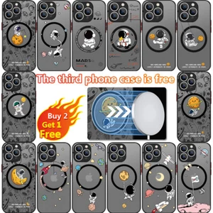 Coque Etui Antichoc Pour iPhone 15 14 13 Pro Max 12 11 Magsafe Astronaute Case - Photo 1 sur 30