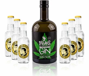 Gin Tonic Set - Breaks Cannabis Gin 50cl (42 % Vol) + 6x Thomas Henry Tonic Wat - Bild 1 von 1