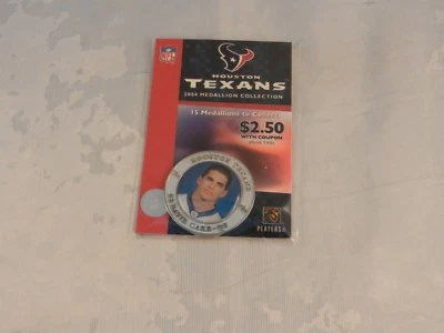 HOUSTON TEXANS MEDALLONES DE COLECCIONISTA 2004 "COMO NUEVO" #8 DAVID CARR Foto 1 de 4