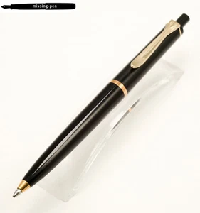 New Style Pelikan Push Ballpoint Pen Tradition K150 Black (since 1997 / 1 chick) - Picture 1 of 6