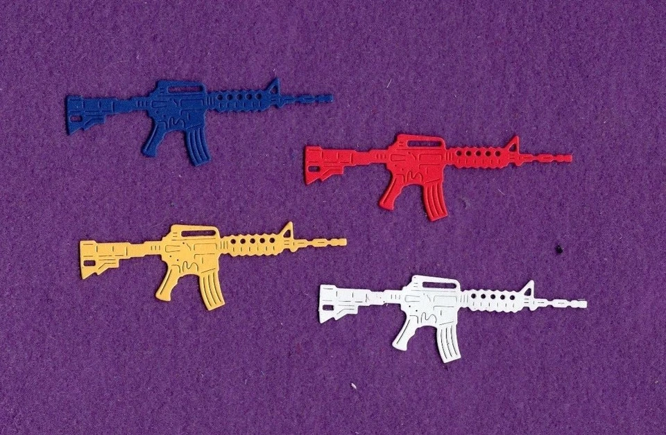 PISTOLA DE MARINES rifle militar EE. UU. troquelado álbum de recortes tarjetas Foto 1 de 1