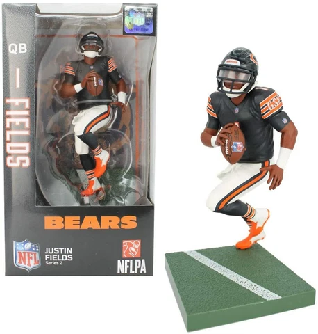 Justin Fields Chicago Bear Unsigned Imports Dragon 7" Player NFL Football Figure Cover