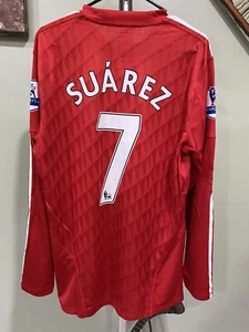 Liverpool FC Home Jersey Luis Suarez #7 Adidas Uruguay Player Size XL - Picture 1 of 2
