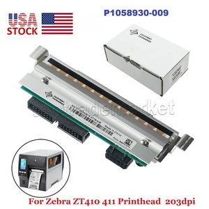 For Zebra ZT410 411 Printer Thermal Printhead Print Head 203dpi P1058930-009 US - Picture 1 of 8