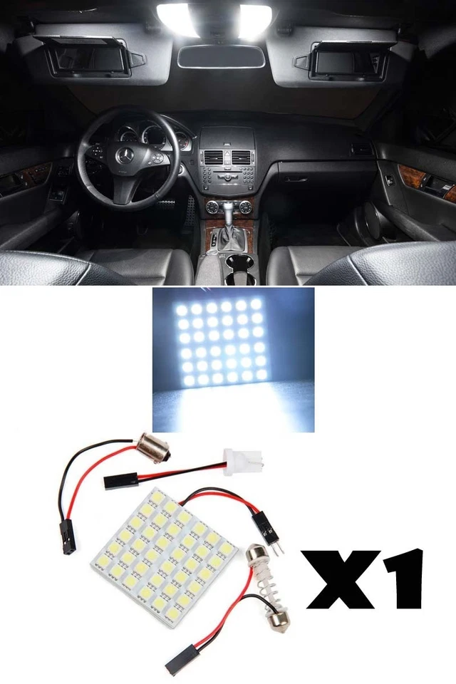 BOMBILLA INTERIOR MAPA CÚPULA CENTRO LED BLANCO PANEL 36SMD LÁMPARA XENÓN OCULTA CANTIDAD = 1 Foto 1 de 1