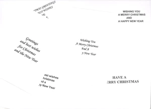 50 x Mixed Christmas Inserts/Verses-Mixed Sizes 80gsm White Paper - Picture 1 of 2