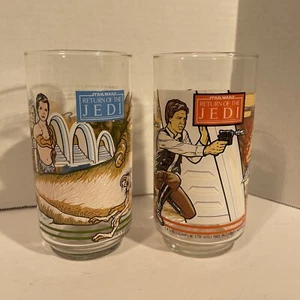 Vintage 1983 Burger King Star Wars Return of the Jedi Gläser 2er Set - Bild 1 von 5