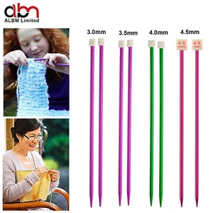 Pony Childrens Kids Single Pointed Knitting Needles Pins: 35cm 3.0mm - 4.50mm - Picture 1 of 29