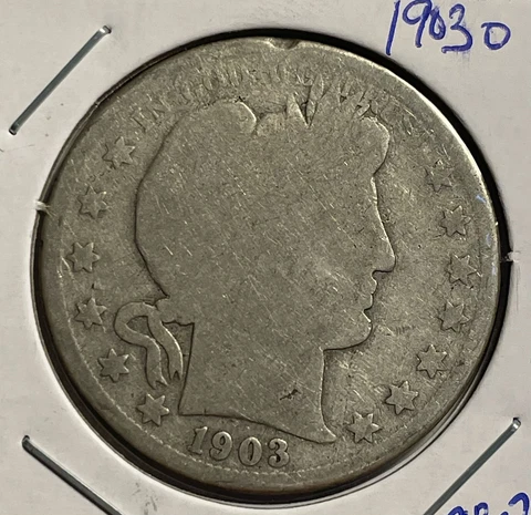 1903-O  Barber Half Dollar - FREE SHIPPING - P18-2 Cover