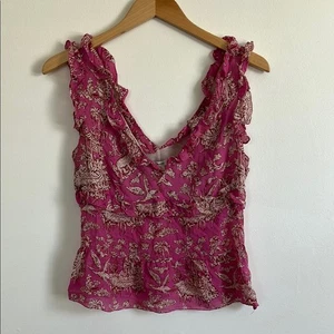 Vintage Cacharel Paris Silk Tank Blouse - Picture 1 of 4