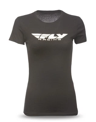 Fly Racing Corporate Womens Short Sleeve T-Shirt Black - Image 1 of 2