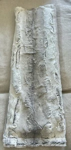 SONOMA LAVENDER Co. Silver Grey Faux Fur Heat Wrap Heatable/Chillable - VG - Picture 1 of 6