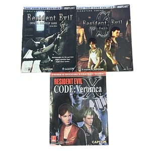 Lot 3 Strategy Guides Resident Evil & Zero & Code Veronica Brady Games Prima - Picture 1 of 20