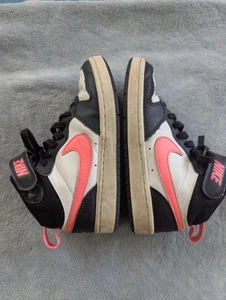 Nike 3.5y girls High Tops Basketball Kids Black Pink White School Shoes Bright - Picture 1 of 5