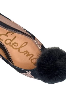 Sam Edelman Anthropologie Raddie Pom Flats Sheep 6.5 Sold Out - Picture 1 of 18