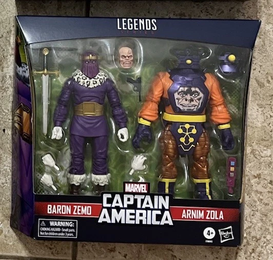 Figura del Barón Zemo y Arnim Zola de Marvel Legends paquete de 2 del Capitán América Foto 1 de 1