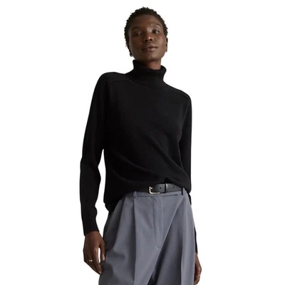 Nueva Blusa Suéter Quince Para Mujer Mediana Mongolia Cachemira Cuello Alto 4385 Foto 1 de 4