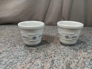 Juego de 2 Candelabros Votivos Longaberger Woven Traditions Clásicos Azul Usados en Excelente Condición - Imagen 1 de 5