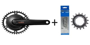 Shimano Nexus Kurbelgarnitur  FC-C6000 38 Zähne Schwarz + Nexus Kette und Ritzel - Picture 1 of 1