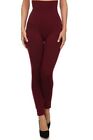 YELETE Womens High Waist Compression Leggings - One Size - Wine