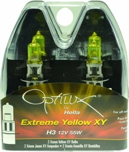HELLA H71070662 Optilux XY Series H3 Xenon Yellow Halogen Bulbs, 12V 55W, 2 Pack - Picture 1 of 2