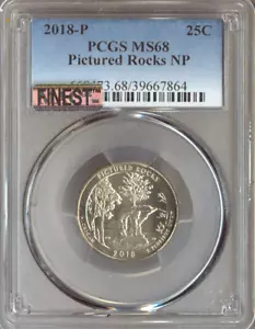 2018-P Pictured Rocks Quarter PCGS MS68 MAC Quality - Picture 1 of 2