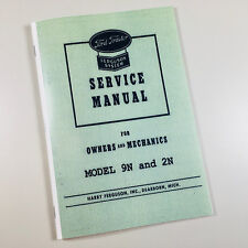 Ford 9N 2N Tractor Service Manual Owners Mechanics Shop Book Ferguson System