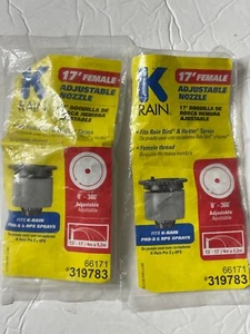 PACK 2 Rociadores K-Rain 17' Hembra Boquilla Ajustable 0-360 - Imagen 1 de 2