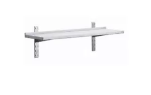 MENSOLA IN ACCIAIO INOX cm.140x40 con barre di fissaggio - Foto 1 di 2