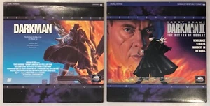 Darkman 1 & 2 Darkman II: The Return of Durant Liam Neeson Sam Raimi Laserdiscs - Photo 1/10