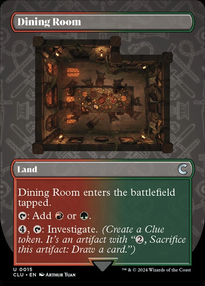 Magic the Gathering (mtg): CLU: Dining Room - Full Art - Image 1 of 1