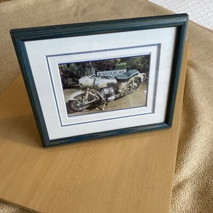 FRAMED PRINT OF A 1947 DOUGLAS DRAGONFLY CLASSIC MOTORCYCLE - Picture 1 of 3