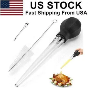 Large Turkey Baster with Cleaning Brush Needle Baster Tools Cook - Picture 1 of 6