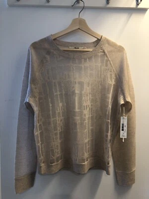 J Brand Geometric Sheer Sweater/Top - Women’s Medium NWT - Image 1 of 4